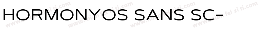 hormonyos sans sc字体转换